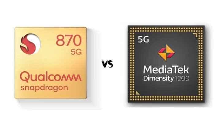 Qualcomm Snapdragon 870 vs Dimensity 1200 Full Comparison