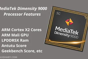 MediaTek Dimensity 9000 Processor Features